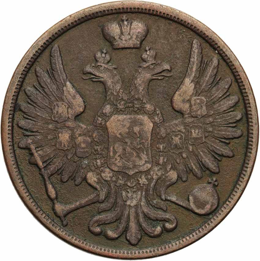 Polska XlX w./Rosja. Mikołaj I. 3 kopiejki 1852 BM, Warszawa